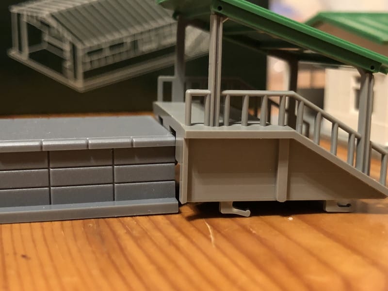 KATOの地上駅舎23-210をトミックスのホームで使えるよう加工してみた 