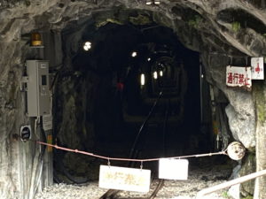 黒薙支線のトンネル内部