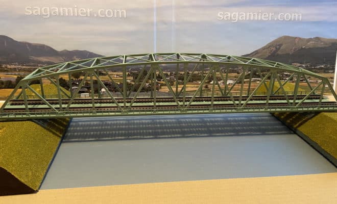 鉄橋を大きな河川に「簡単」モジュール　