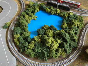 鉄道模型ジオラマの「池」作成