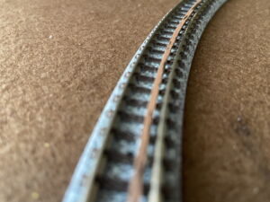 脱線防止ガード　鉄道模型の線路