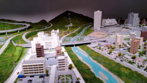 小田急マンスカーミュージアムの鉄道模型ジオラマ