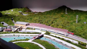箱根湯本駅の鉄道模型ジオラマ