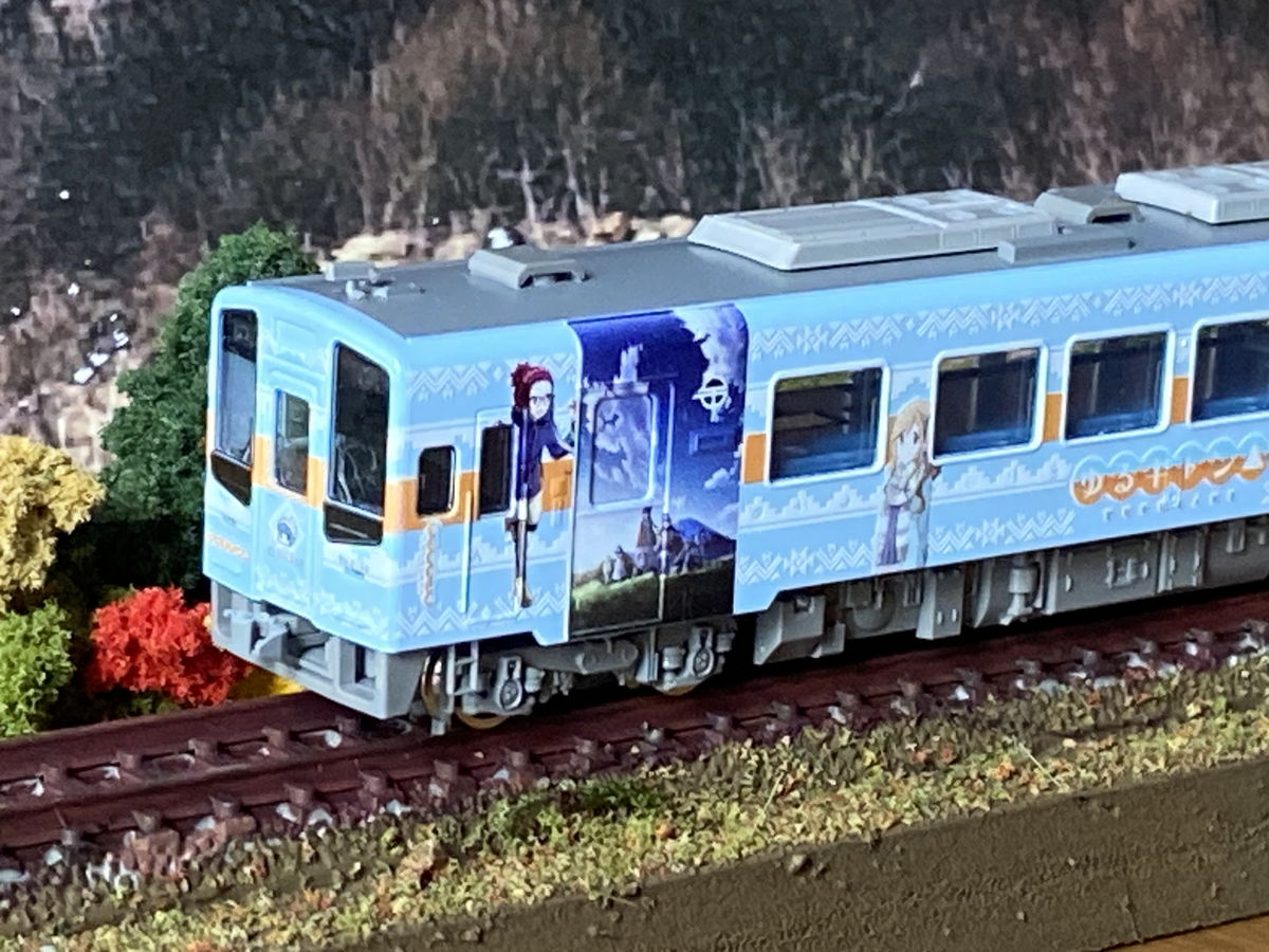 TOMIX 8609 天竜浜名湖鉄道 TH2100形(TH2109号車・『ゆるキャン△』×天浜線 ラッピング列車) 入線